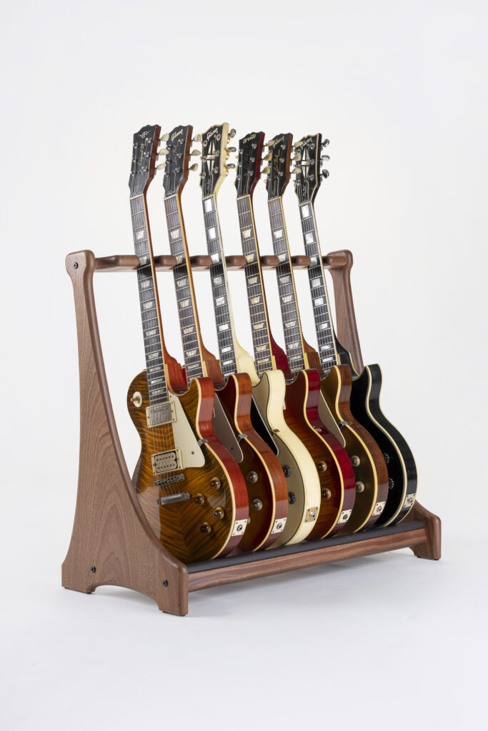 Bergfels Guitar Stand mahagony full six guitars