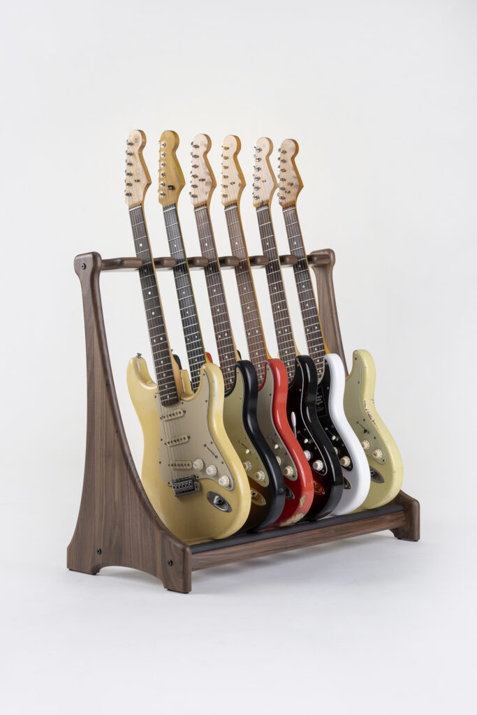 Bergfels Guitar Stand black walnut front